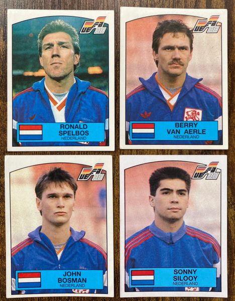 4 X 1988 PANINI EURO 88 ORIGINAL UNUSED STICKERS PLAYERS NETHERLANDS