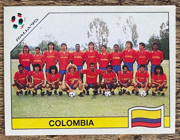 Colombia Jersey Custom Home Soccer Jersey 1990