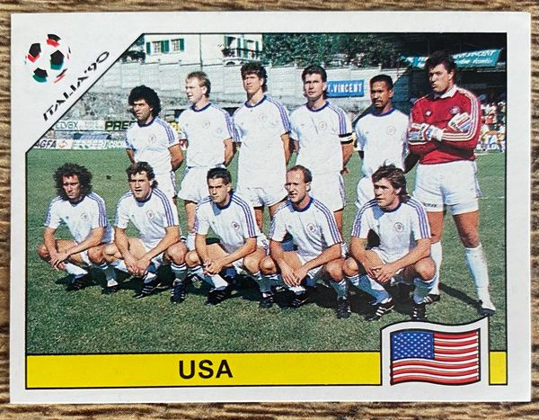 1990 ITALY WORLD CUP PANINI ORIGINAL UNUSED STICKER TEAM GROUP UNITED STATES 98