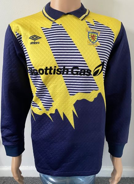 1993 SCOTLAND MATCH ISSUE GOALKEEPERS SHIRT #12