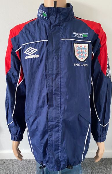 1997-1998 UMBRO PLAYER WORN WATERPROOF TRAINING JACKET