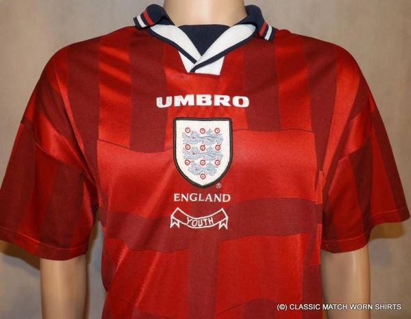 england 1997 away shirt