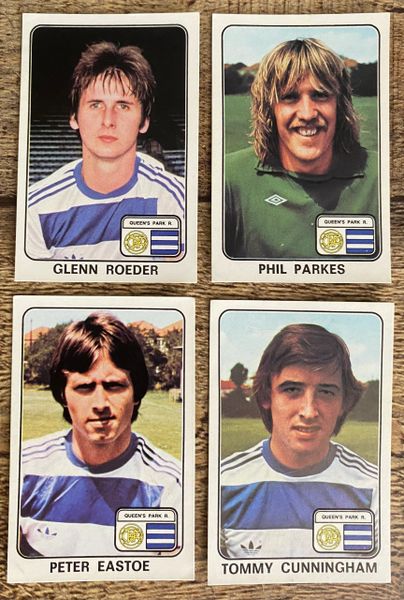 4X 1979 ORIGINAL UNUSED PANINI FOOTBALL 79 STICKERS QUEENS PARK RANGERS PLAYERS