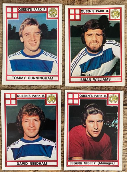 4X 1978 ORIGINAL UNUSED PANINI FOOTBALL 78 STICKERS QUEENS PARK RANGERS PLAYERS