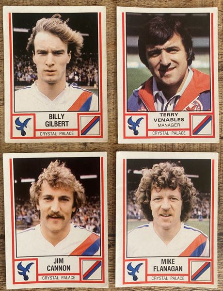 4X 1981 ORIGINAL UNUSED PANINI FOOTBALL 81 STICKERS CRYSTAL PALACE PLAYERS