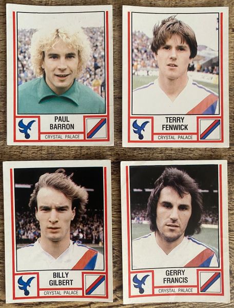 4X 1981 ORIGINAL UNUSED PANINI FOOTBALL 81 STICKERS CRYSTAL PALACE PLAYERS