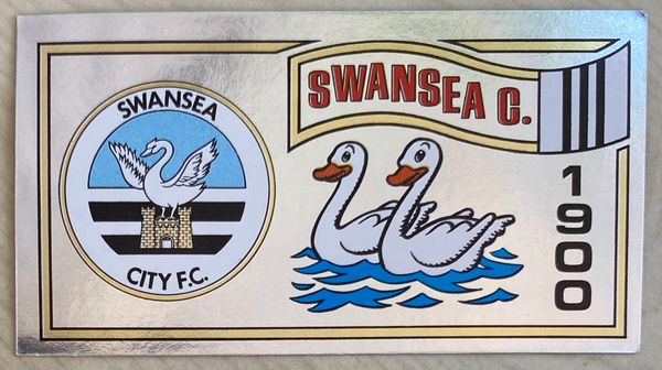 1983 ORIGINAL UNUSED PANINI FOOTBALL 83 STICKERS SWANSEA CITY BADGE 278