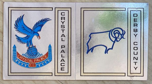 1983 ORIGINAL UNUSED PANINI FOOTBALL 83 STICKERS DERBY COUNTY - CRYSTAL BADGE 369