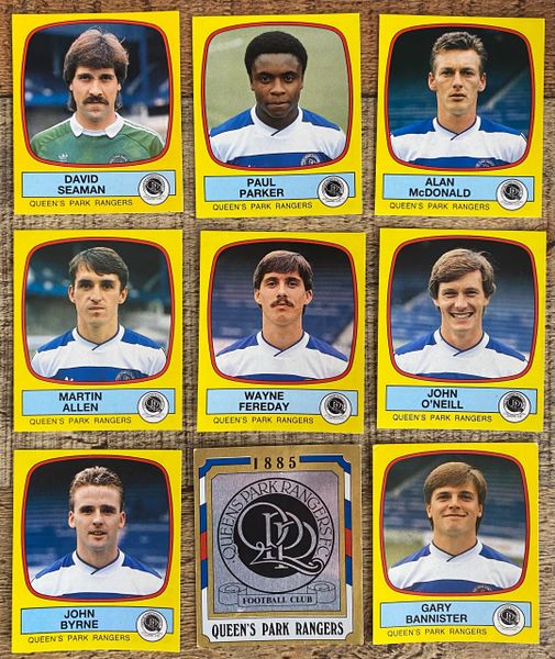 9X 1988 ORIGINAL UNUSED PANINI FOOTBALL 88 STICKERS QUEENS PARK RANGERS