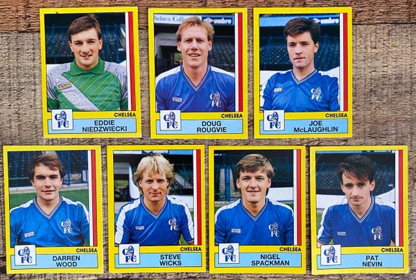 7X 1987 ORIGINAL UNUSED PANINI FOOTBALL 87 STICKERS CHELSEA