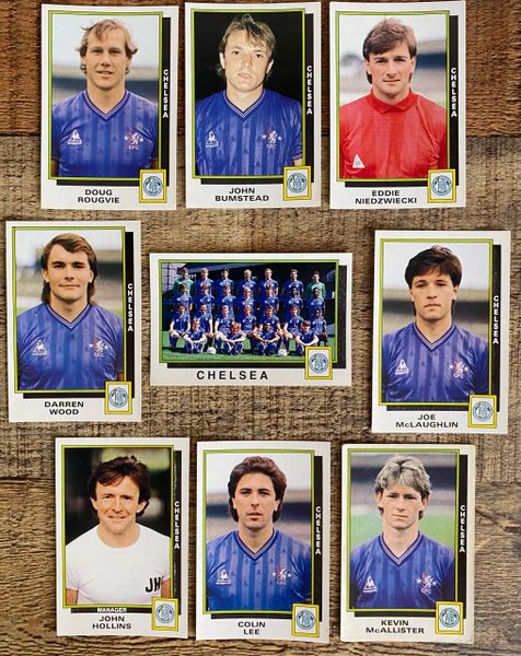 9X 1986 ORIGINAL UNUSED PANINI FOOTBALL 86 STICKERS CHELSEA