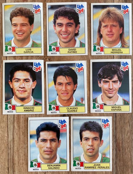 8X 1994 WORLD CUP USA 94 PANINI ORIGINAL UNUSED STICKERS PLAYERS MEXICO