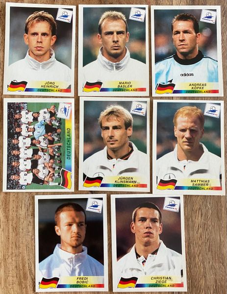 8X 1998 WORLD CUP FRANCE 98 PANINI ORIGINAL UNUSED STICKERS PLAYERS GERMANY DEUTSCHLAND