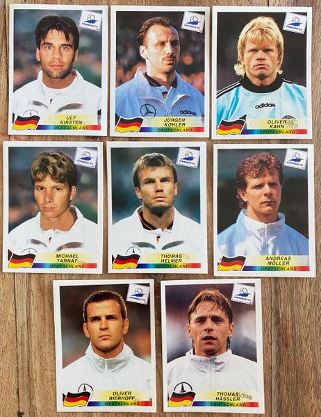 8X 1998 WORLD CUP FRANCE 98 PANINI ORIGINAL UNUSED STICKERS PLAYERS GERMANY DEUTSCHLAND