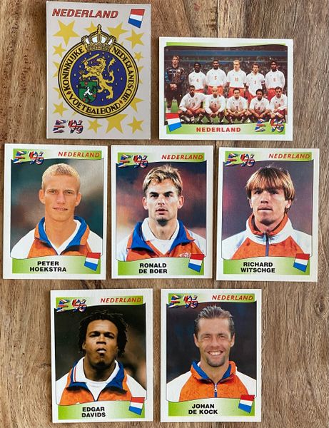 7X 1996 EURO 96 ENGLAND PANINI ORIGINAL UNUSED STICKERS PLAYERS NETHERLANDS