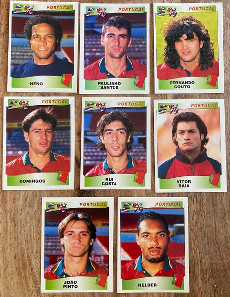 8X 1996 EURO 96 ENGLAND PANINI ORIGINAL UNUSED STICKERS PLAYERS PORTUGAL