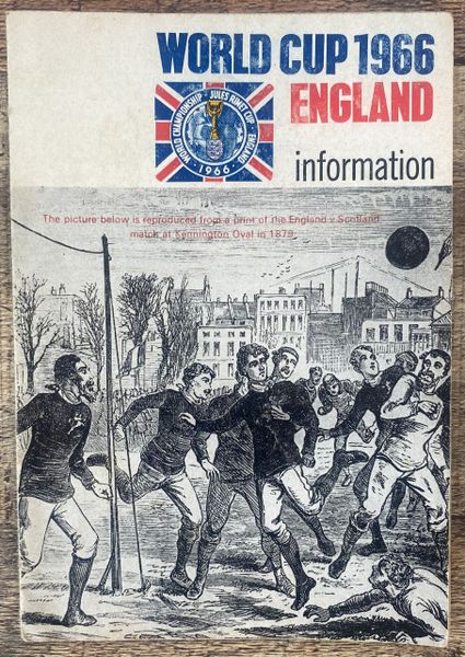 1966 ORIGINAL WORLD CUP FOLD OUT A5 TOURNAMENT INFORMATION LEAFLET