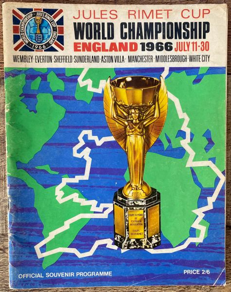 1966 ORIGINAL WORLD CUP FINALS TOURNAMENT PROGRAMME BROCHURE