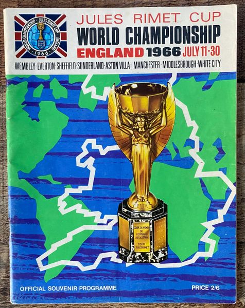 1966 ORIGINAL WORLD CUP FINALS TOURNAMENT PROGRAMME BROCHURE