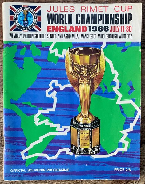 1966 ORIGINAL WORLD CUP FINALS TOURNAMENT PROGRAMME BROCHURE