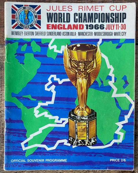 1966 ORIGINAL WORLD CUP FINALS TOURNAMENT PROGRAMME BROCHURE