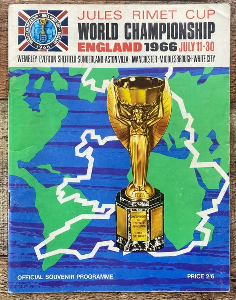 1966 ORIGINAL WORLD CUP FINALS TOURNAMENT PROGRAMME BROCHURE