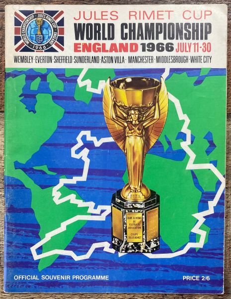 1966 ORIGINAL WORLD CUP FINALS TOURNAMENT PROGRAMME BROCHURE