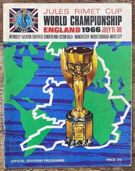 1966 ORIGINAL WORLD CUP FINALS TOURNAMENT PROGRAMME BROCHURE