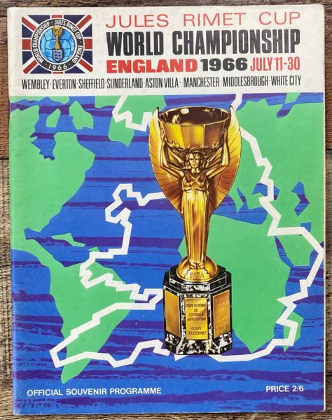 1966 ORIGINAL WORLD CUP FINALS TOURNAMENT PROGRAMME BROCHURE