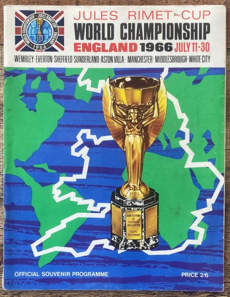 1966 ORIGINAL WORLD CUP FINALS TOURNAMENT PROGRAMME BROCHURE