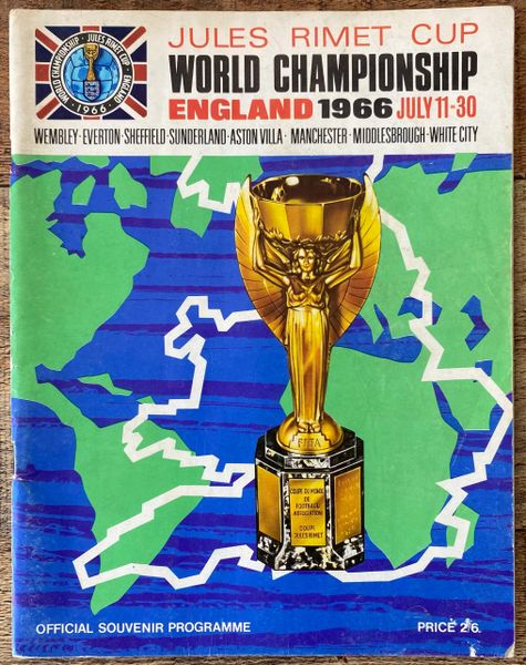 1966 ORIGINAL WORLD CUP FINALS TOURNAMENT PROGRAMME BROCHURE