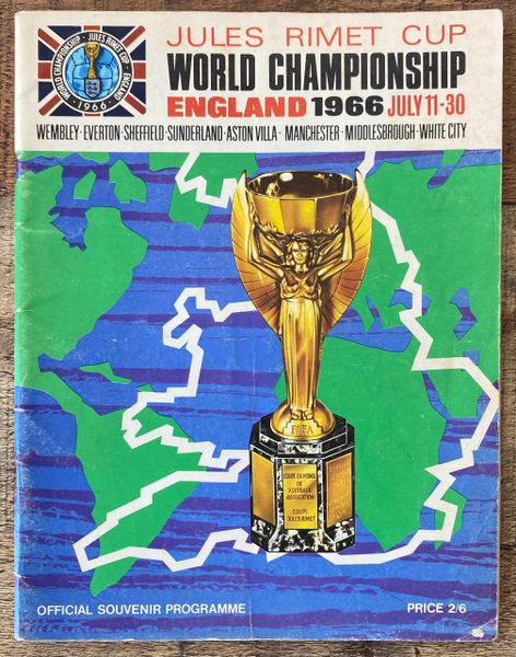 1966 ORIGINAL WORLD CUP FINALS TOURNAMENT PROGRAMME BROCHURE