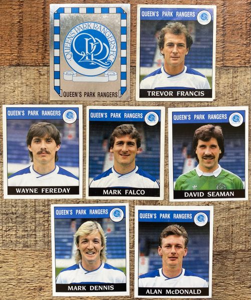 7X 1989 ORIGINAL UNUSED PANINI FOOTBALL 89 STICKERS QUEENS PARK RANGERS