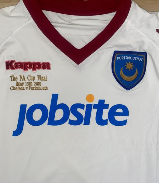 2010 ORIGINAL PORTSMOUTH KAPPA FA CUP FINAL SHIRT (V CHELSEA) SIZE EXTRA LARGE