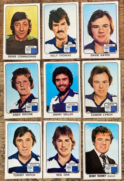 9X 1979 ORIGINAL UNUSED PANINI FOOTBALL 79 STICKERS MORTON