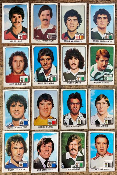 16X 1979 ORIGINAL UNUSED PANINI FOOTBALL 79 STICKERS VARIOUS SCOTTISH