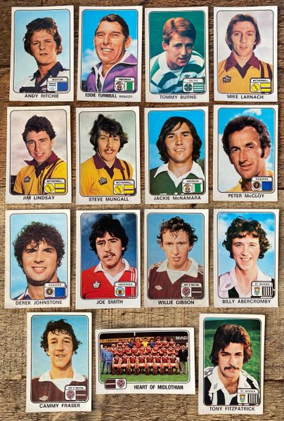 15X 1979 ORIGINAL UNUSED PANINI FOOTBALL 79 STICKERS VARIOUS SCOTTISH