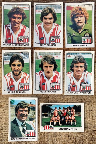 8X 1979 ORIGINAL UNUSED PANINI FOOTBALL 79 STICKERS SOUTHAMPTON