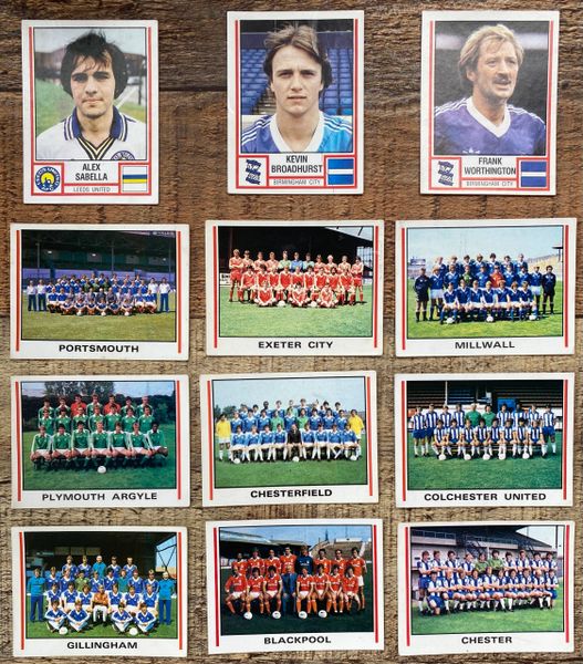 12X 1981 ORIGINAL UNUSED PANINI FOOTBALL 81 STICKERS PLAYERS AND TEAMS