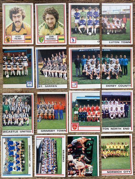 16X 1981 ORIGINAL UNUSED PANINI FOOTBALL 81 STICKERS PLAYERS AND TEAMS