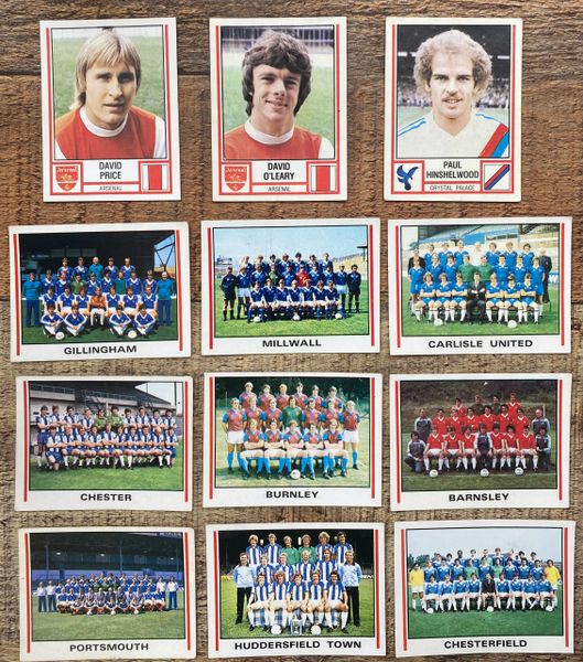 12X 1981 ORIGINAL UNUSED PANINI FOOTBALL 81 STICKERS PLAYERS AND TEAMS