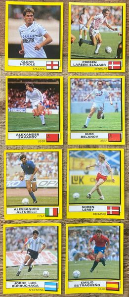 8X 1988 ORIGINAL UNUSED PANINI FOOTBALL 88 STICKERS INTERNATIONAL STARS