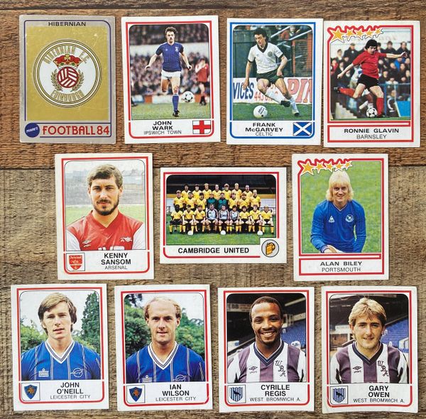 1984 PANINI FOOTBALL 84 STICKERS | MATCH WORN FOOTBALL SHIRTS VINTAGE ...