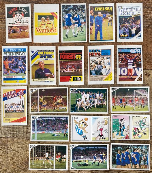 20X 1986 ORIGINAL UNUSED PANINI FOOTBALL 86 STICKERS VARIOUS