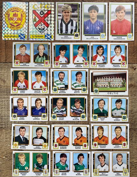 20X 1986 ORIGINAL UNUSED PANINI FOOTBALL 86 STICKERS VARIOUS