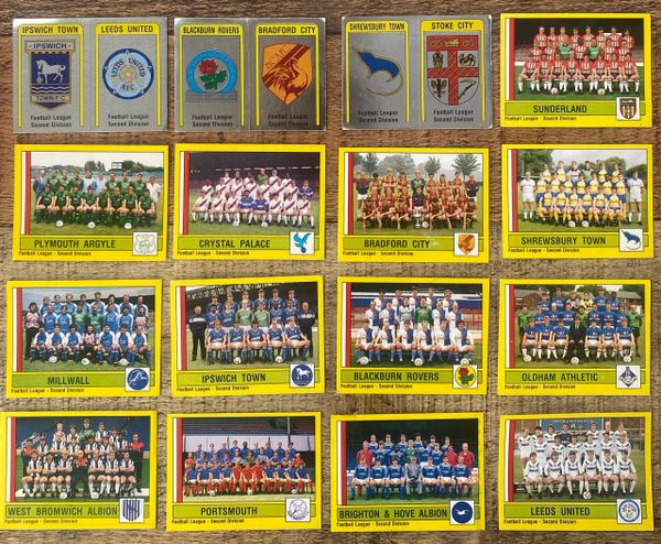 16X 1987 ORIGINAL UNUSED PANINI FOOTBALL 87 STICKERS VARIOUS DIVISION TWO