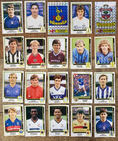 20X 1986 ORIGINAL UNUSED PANINI FOOTBALL 86 STICKERS VARIOUS