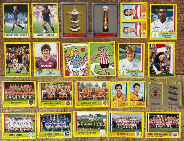 22X 1987 ORIGINAL UNUSED PANINI FOOTBALL 87 STICKERS VARIOUS