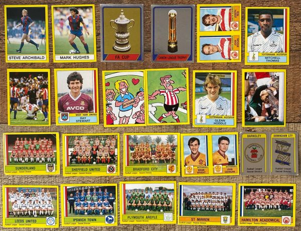 22X 1987 ORIGINAL UNUSED PANINI FOOTBALL 87 STICKERS VARIOUS