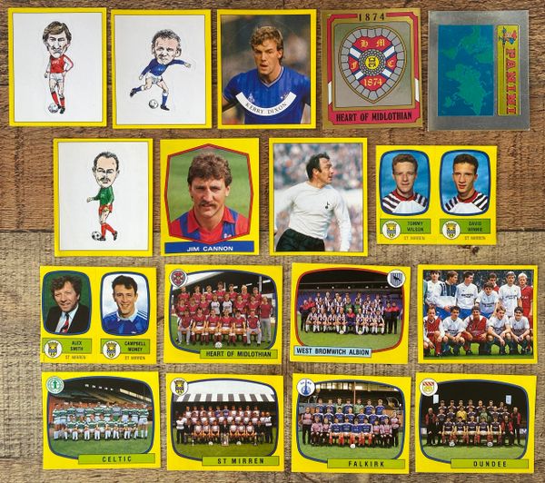 17X 1988 ORIGINAL UNUSED PANINI FOOTBALL 88 STICKERS VARIOUS